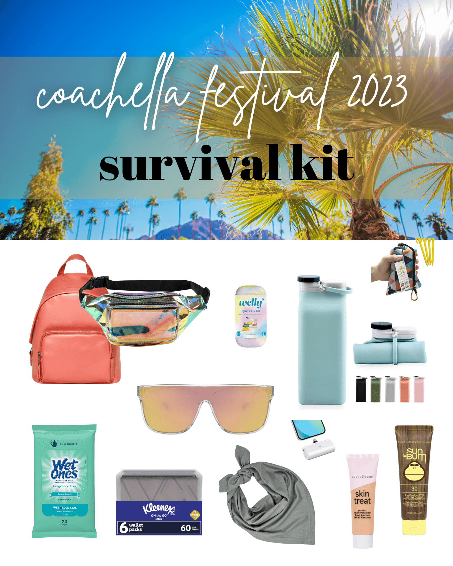 Coachella survival kit