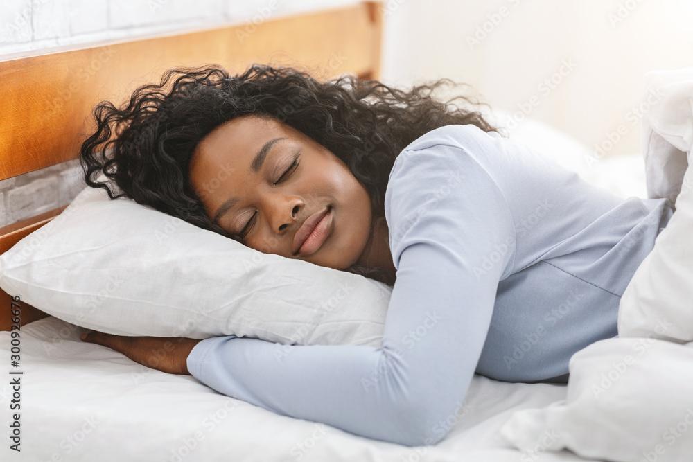 peaceful sleeping woman