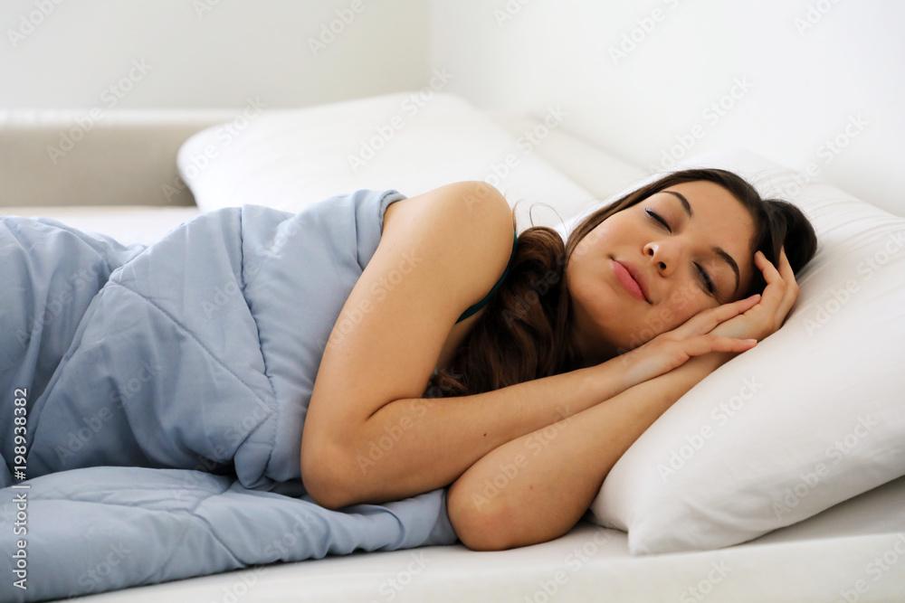 woman sleeping peacefully