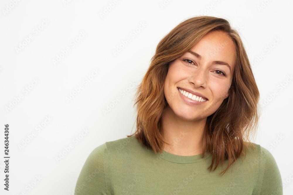 woman smiling