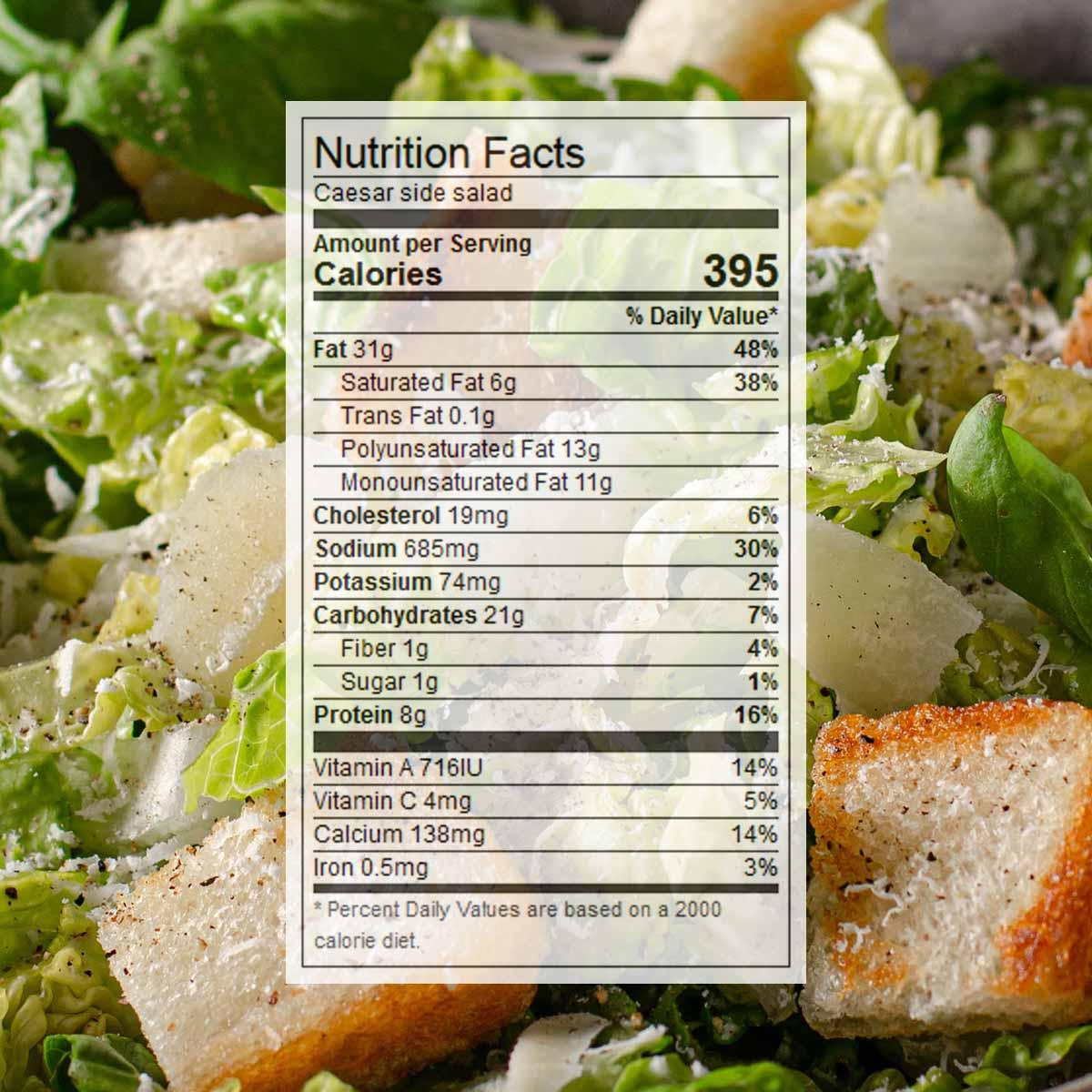 close-up of various cheeses with nutritional information overlays