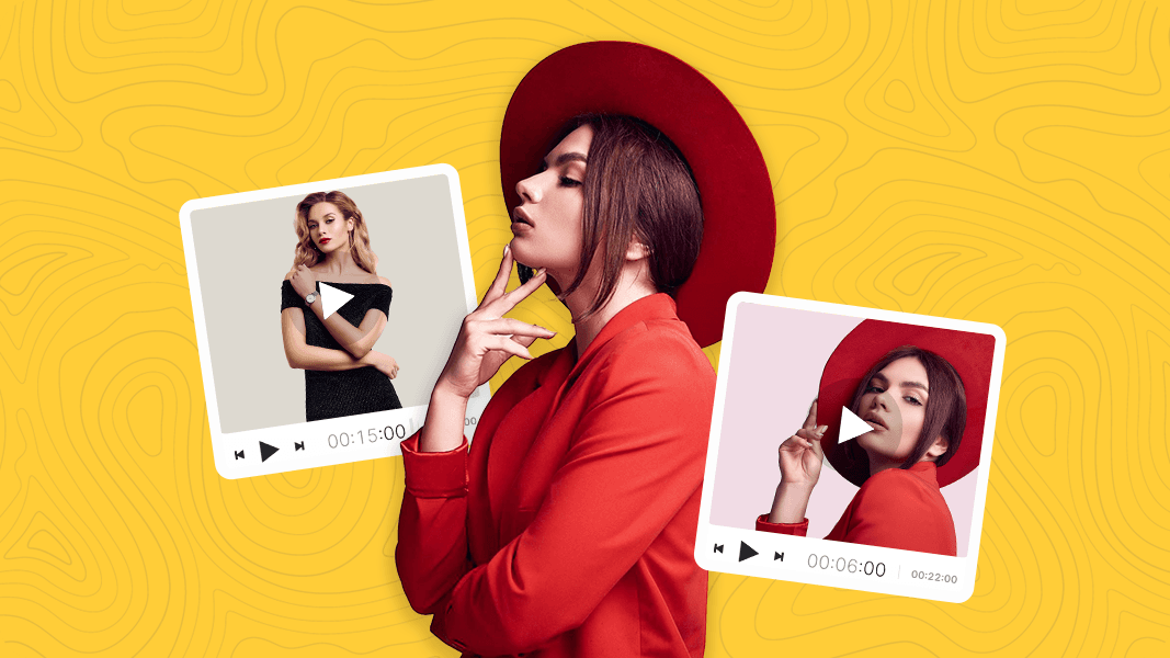 various examples of fashion video content thumbnails