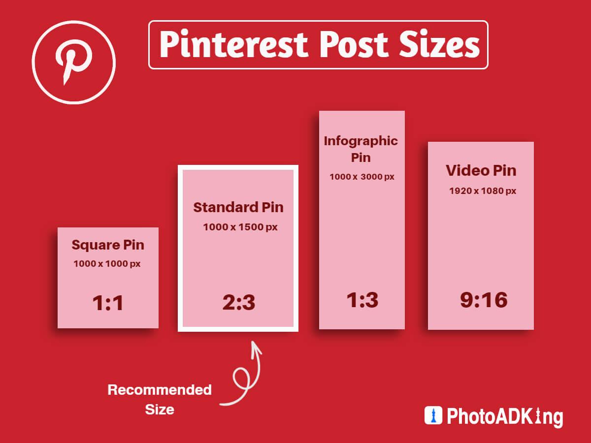 pinterest image size guide infographic