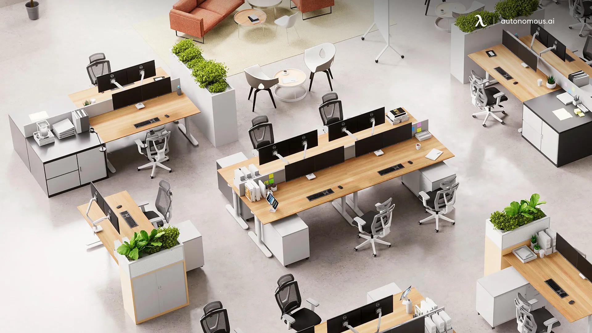 Ergonomic dorm room setup with comfortable chair, good lighting, and organized workspace