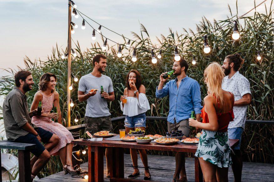 summer party with friends
