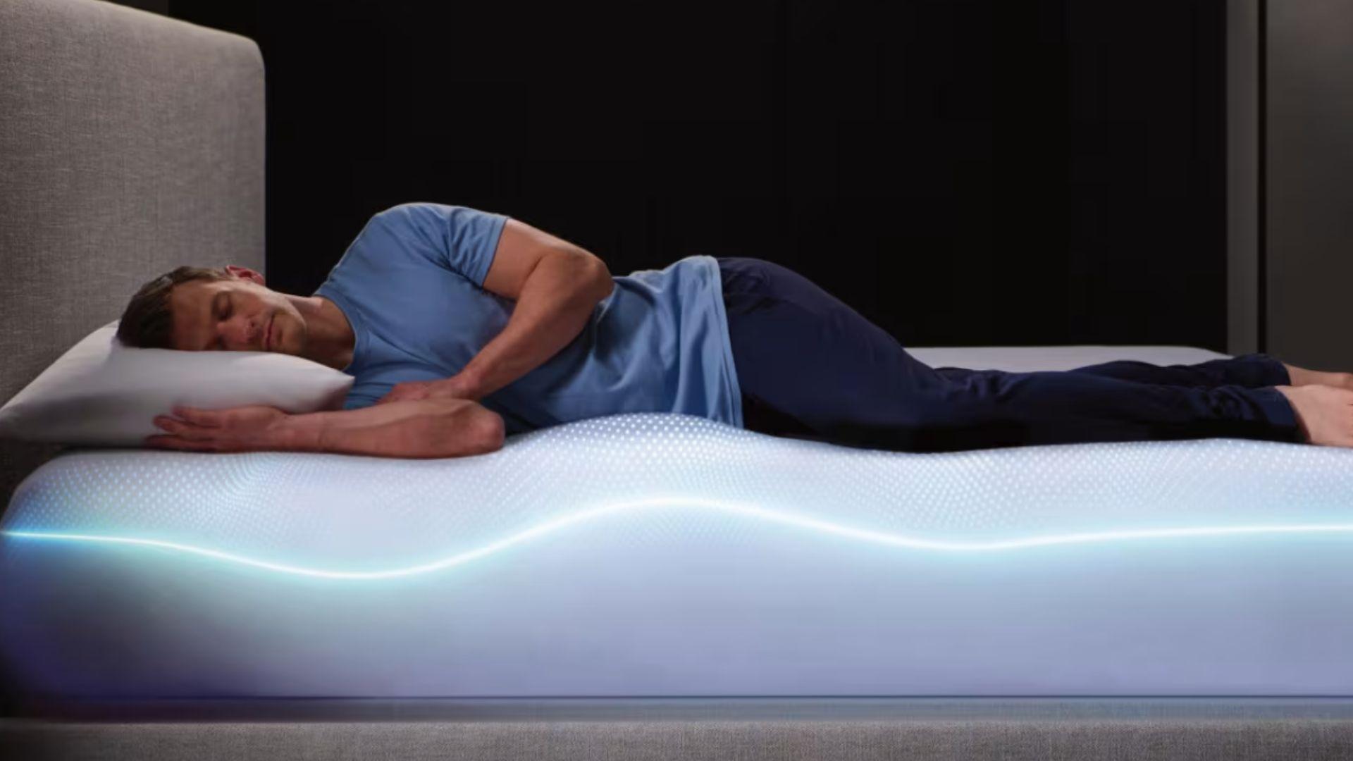 couple sleeping soundly on a smart mattress