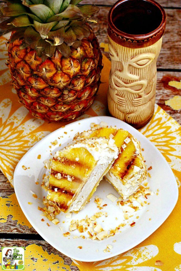 Ingredients for pineapple coconut ice cream sandwiches