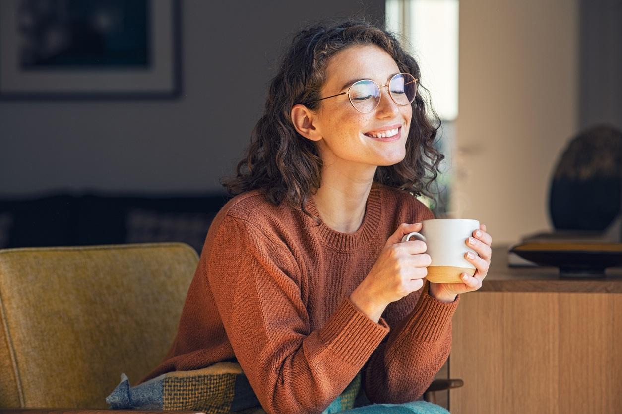 woman taking care of herself