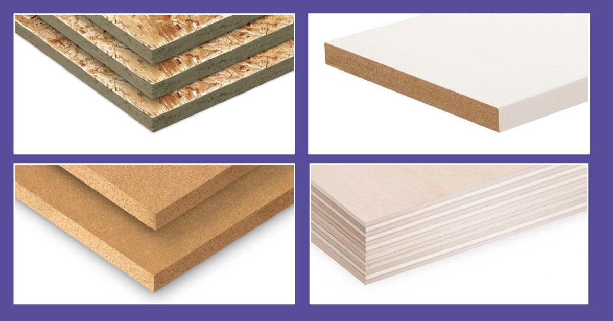 various types of sheet materials displayed