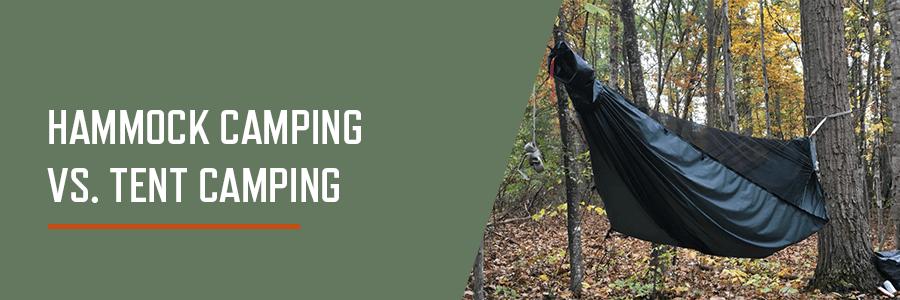 hammock camping vs tent camping comparison