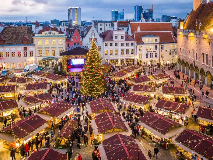 Tallinn Christmas Market Town Hall Square