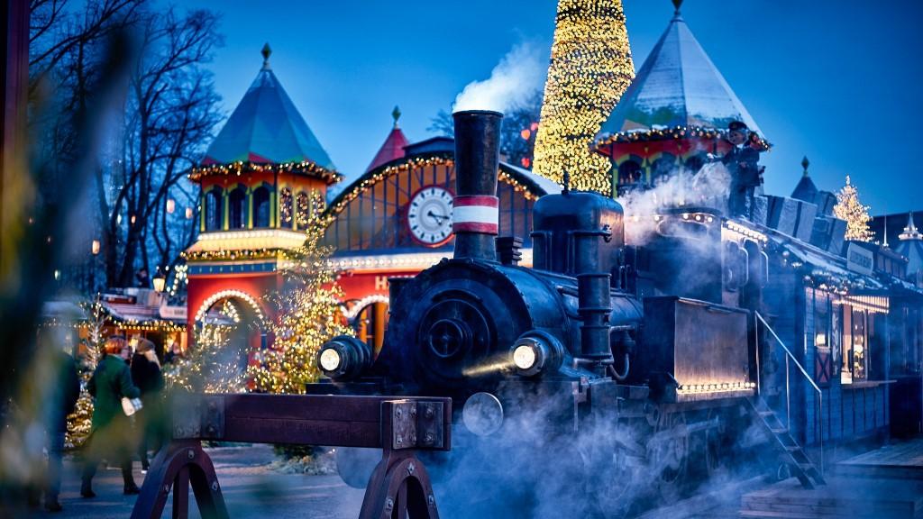 Copenhagen Tivoli Gardens Christmas Market snow