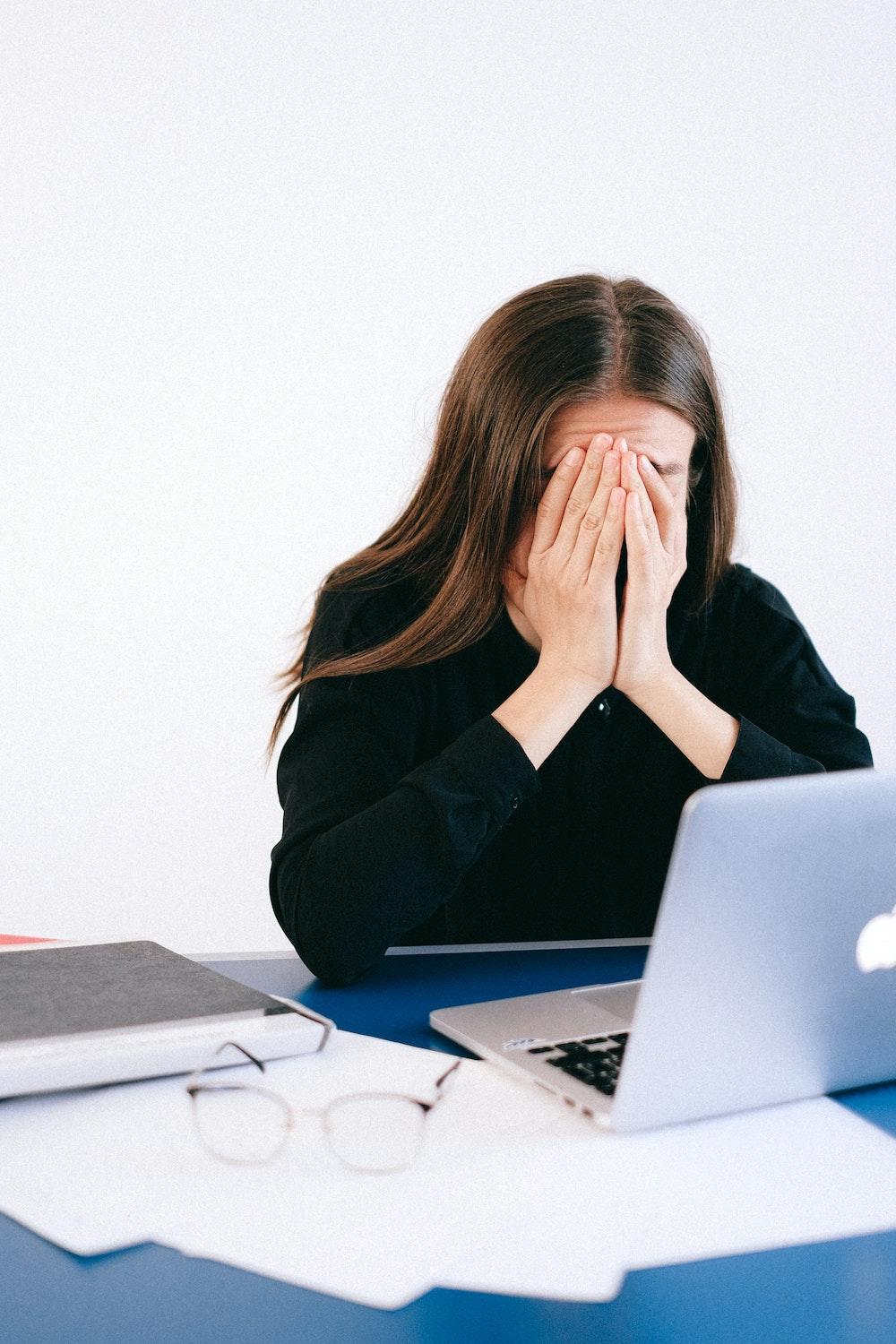 woman feeling energized and happy during finals week