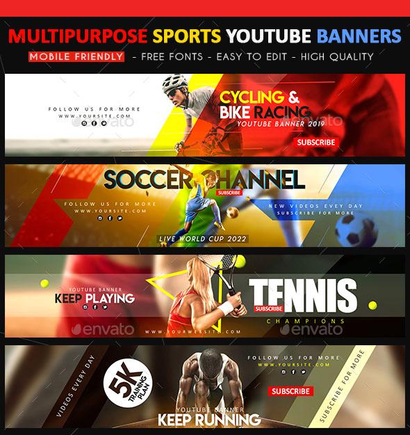 youtube channel art template mobile friendly