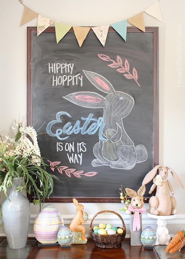 Easter chalkboard art
