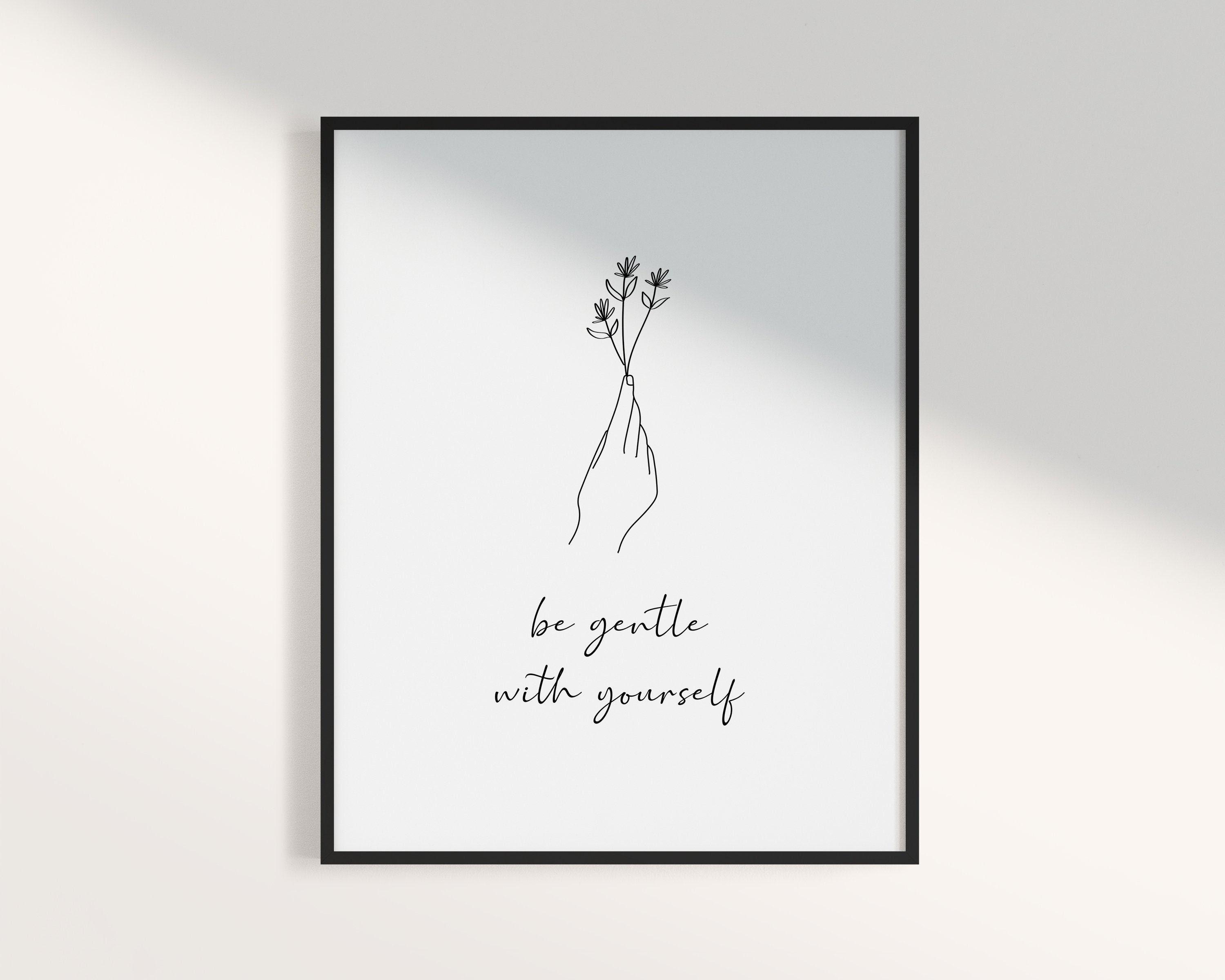 minimalist inspirational quote poster