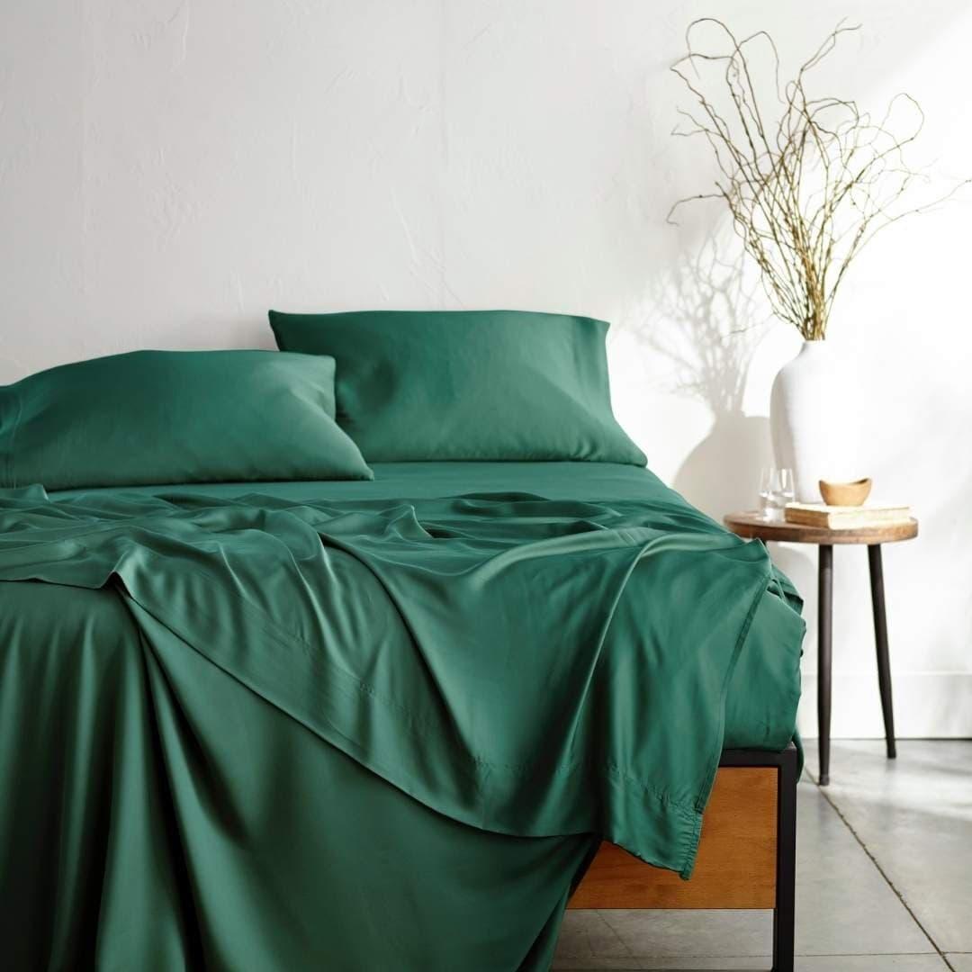 bamboo sheets on a bed