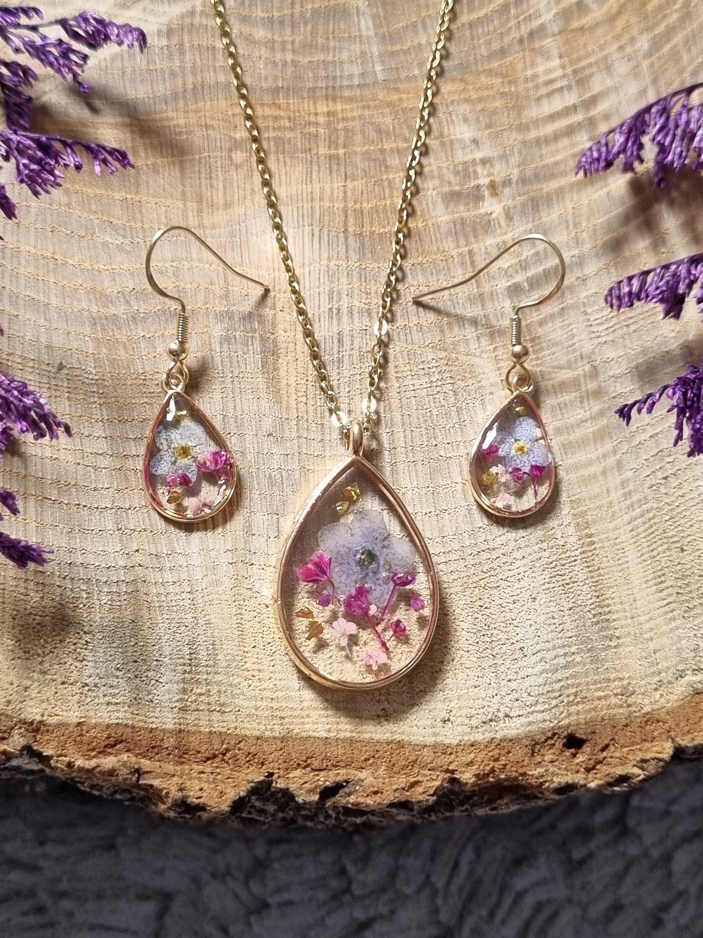 collection of colorful resin jewelry