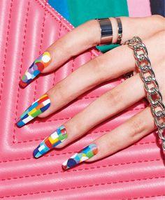 Color Block Nail Art