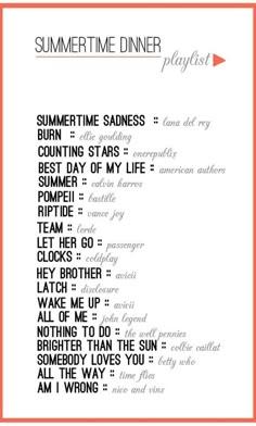 Party playlist ideas