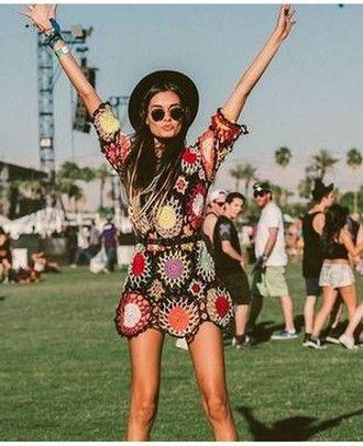 woman in a floral dress at a summer festival