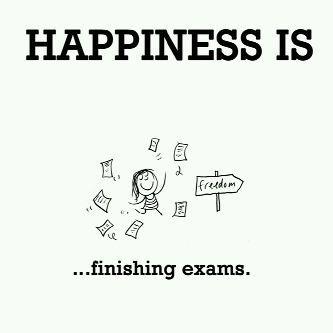 happy and relaxed student after finishing exams