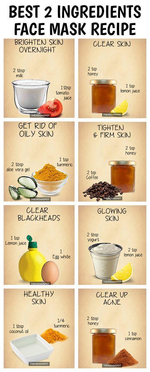 ingredients for natural face masks