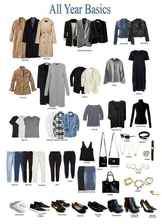 woman with minimalist capsule wardrobe