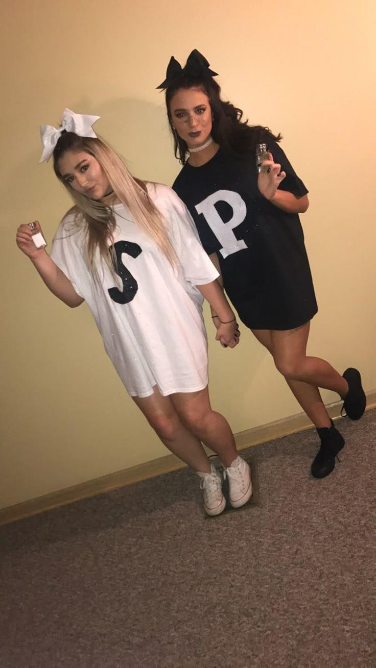 Best friends salt and pepper halloween costume