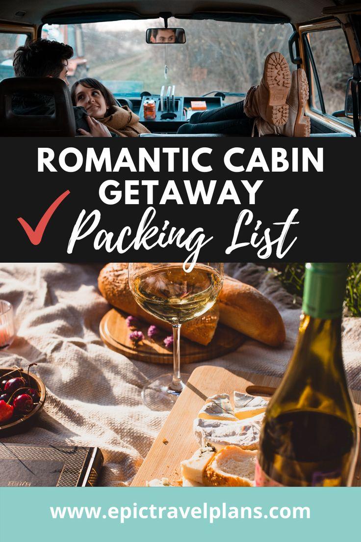 Packing essentials for a romantic cabin getaway