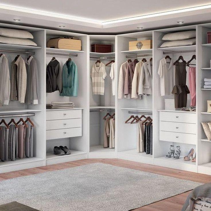 a well-organized and stylish closet