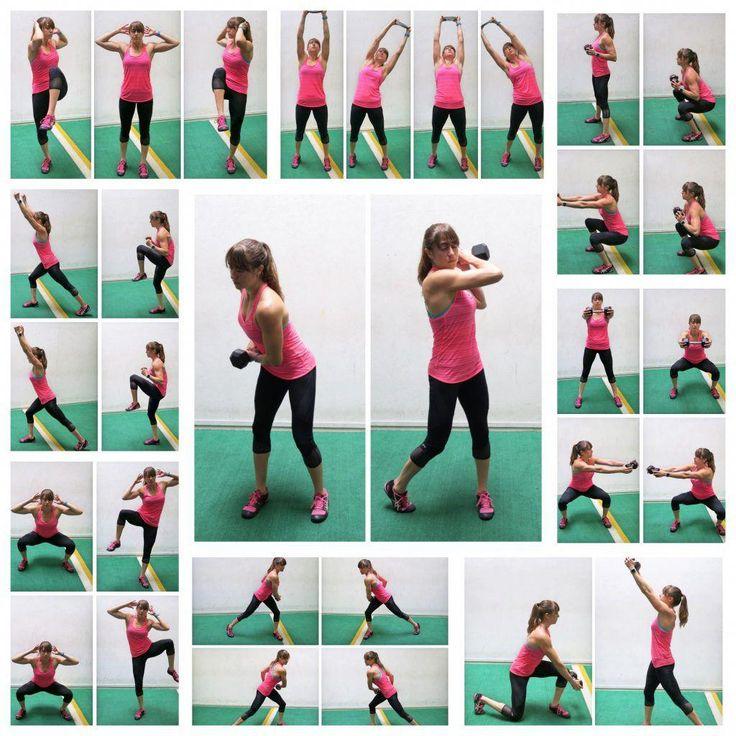 collage of women doing core exercises