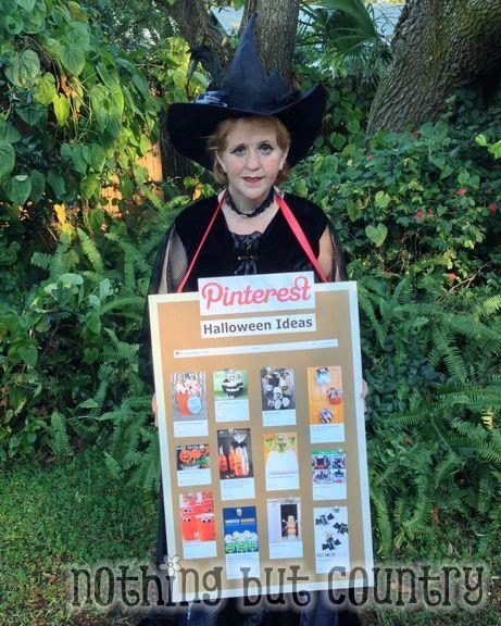 Pinterest board with Halloween costume ideas