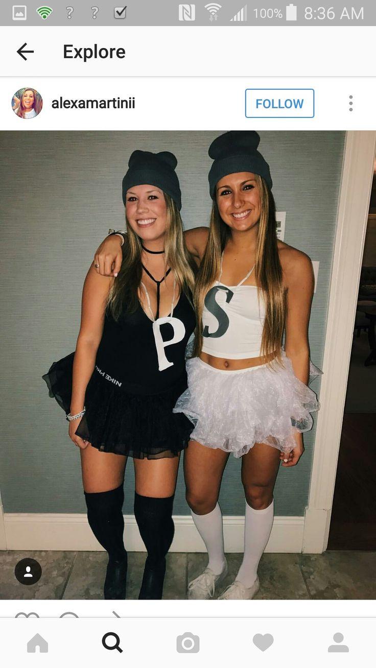 friends dressed as salt and pepper shakers halloween