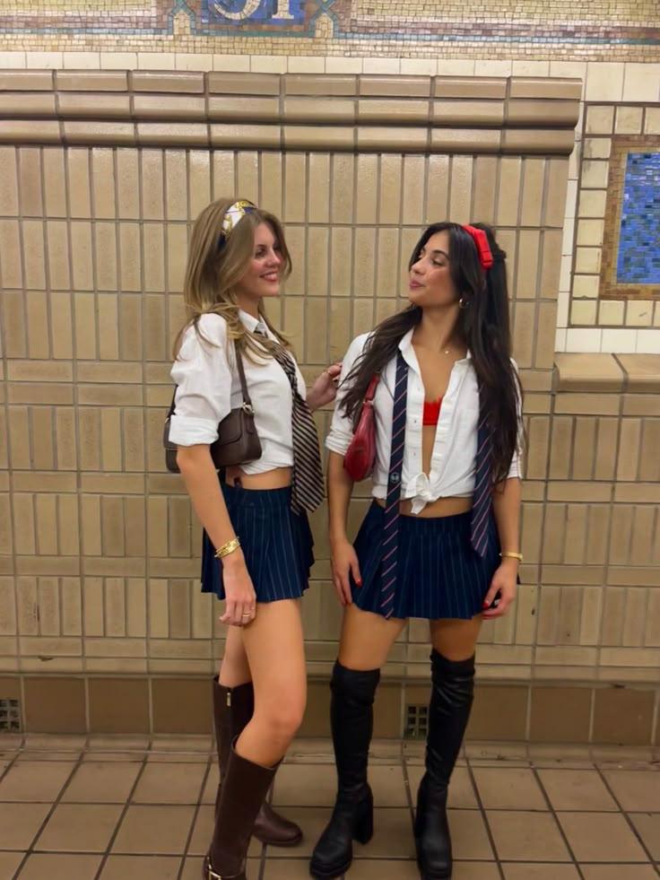 teen girl overdressed for school