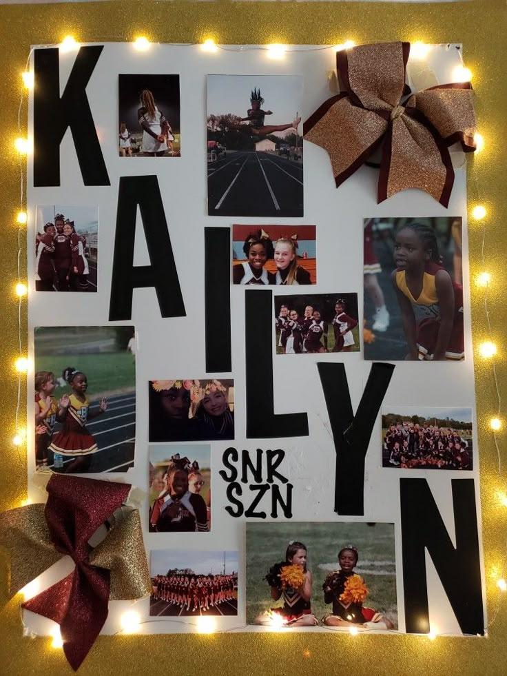 senior night celebration with posters