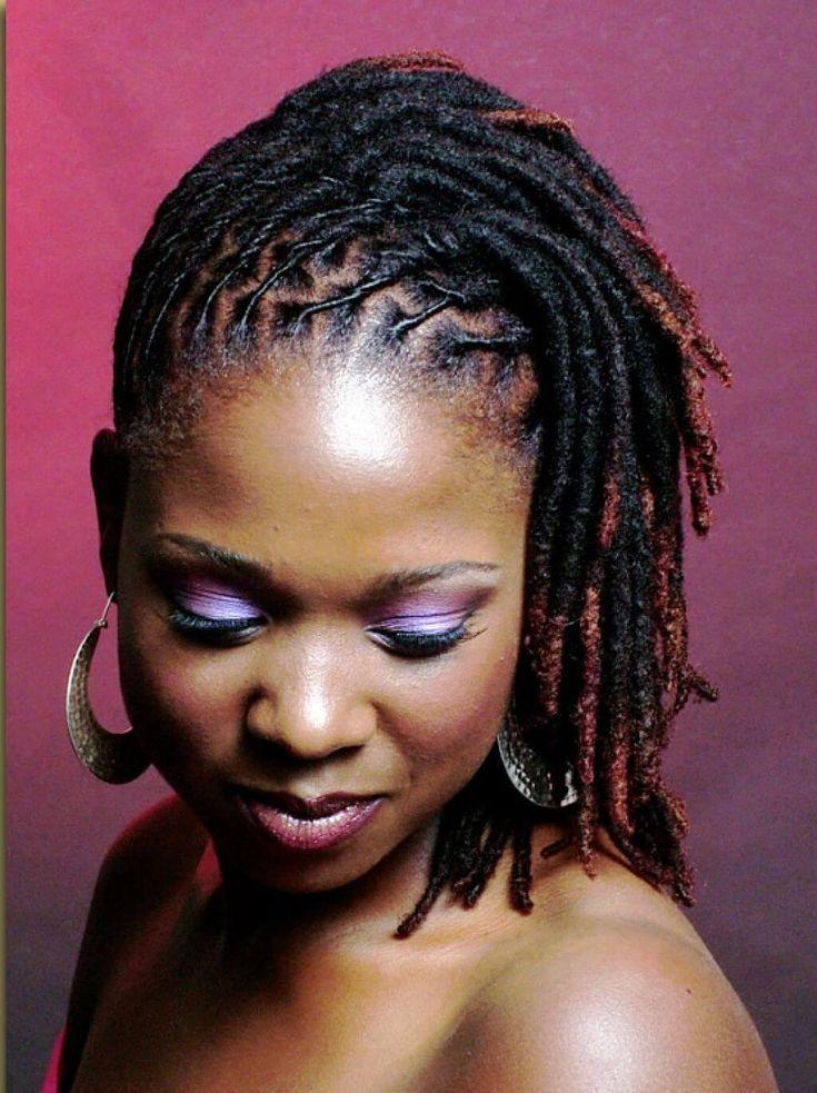 close-up of short dreadlocks