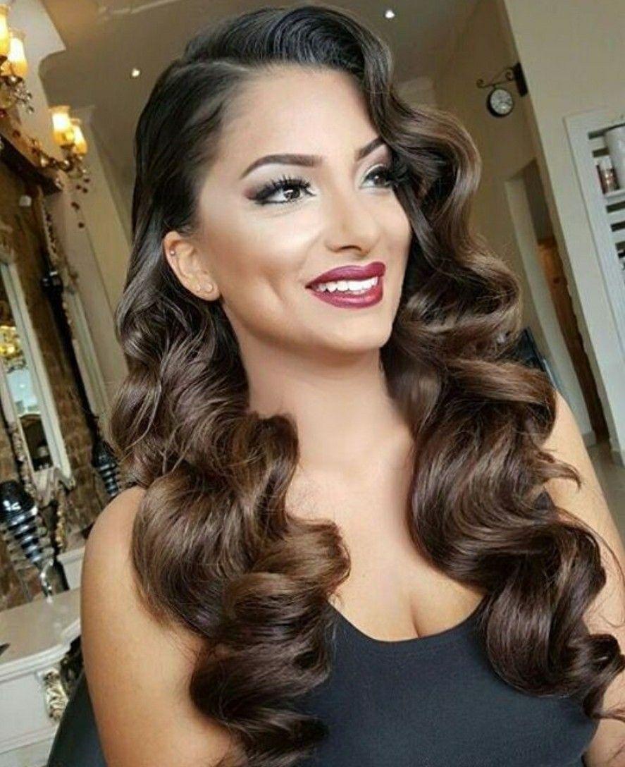 prom hairstyle hollywood waves