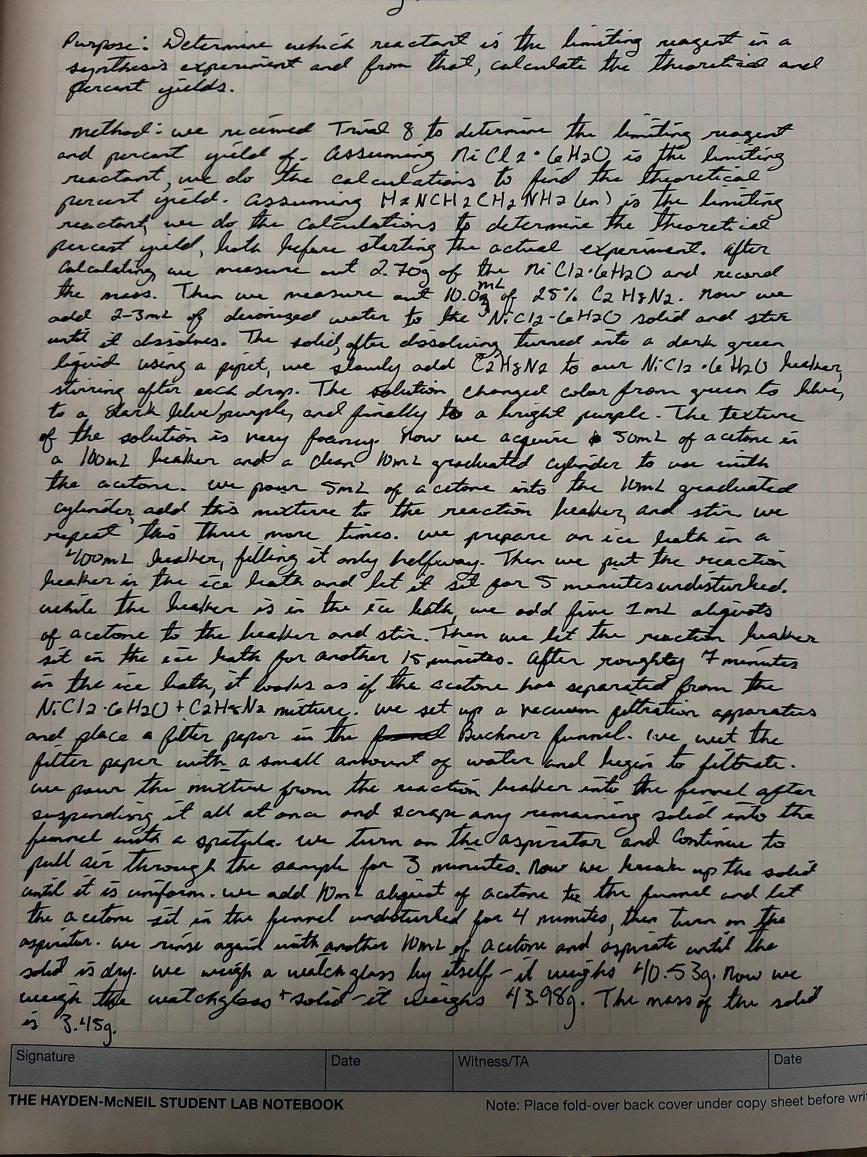close-up of illegible handwriting in a notebook