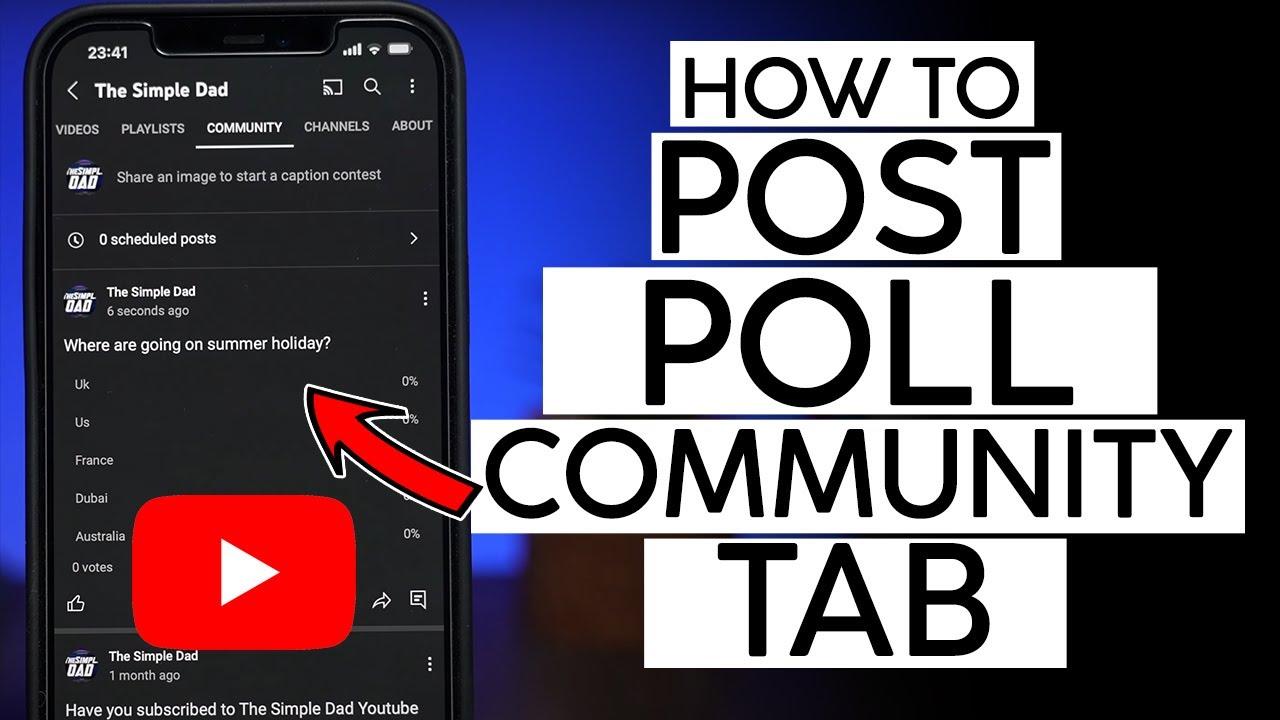 youtube community tab mobile