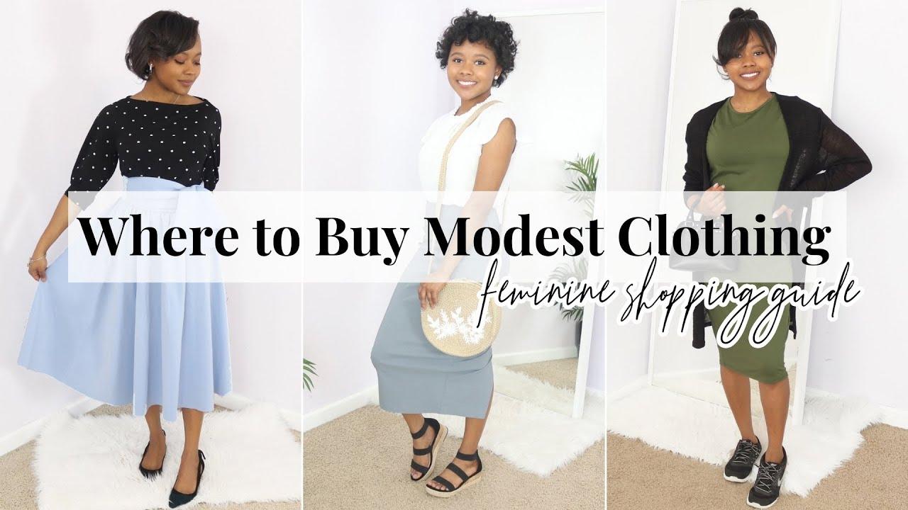 woman shopping online for modest clothing