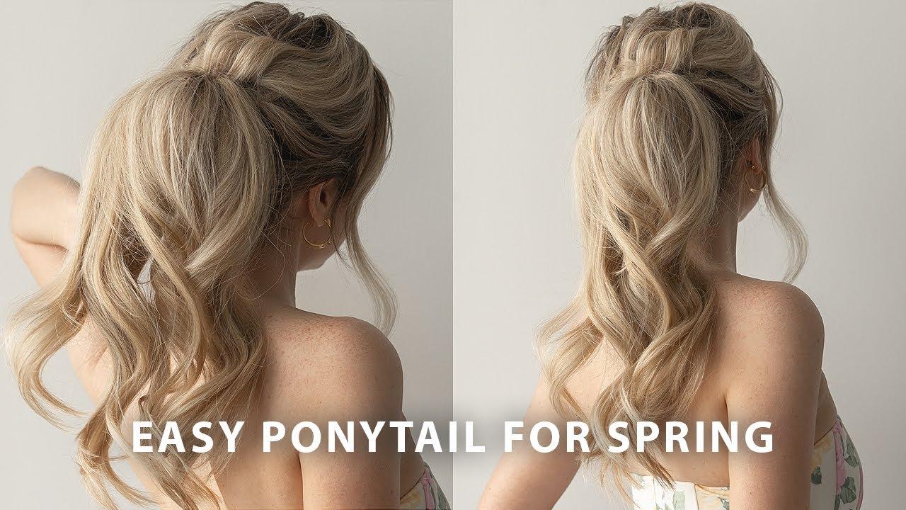 high ponytail prom hairstyle