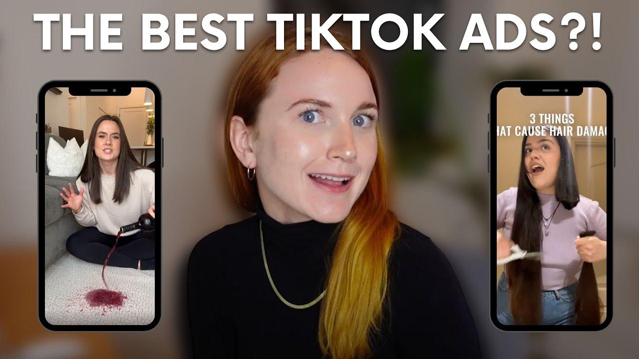 Woman looking indecisive between a phone showing YouTube and a phone showing TikTok