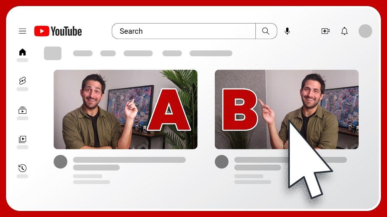 example of a youtube thumbnail a/b testing