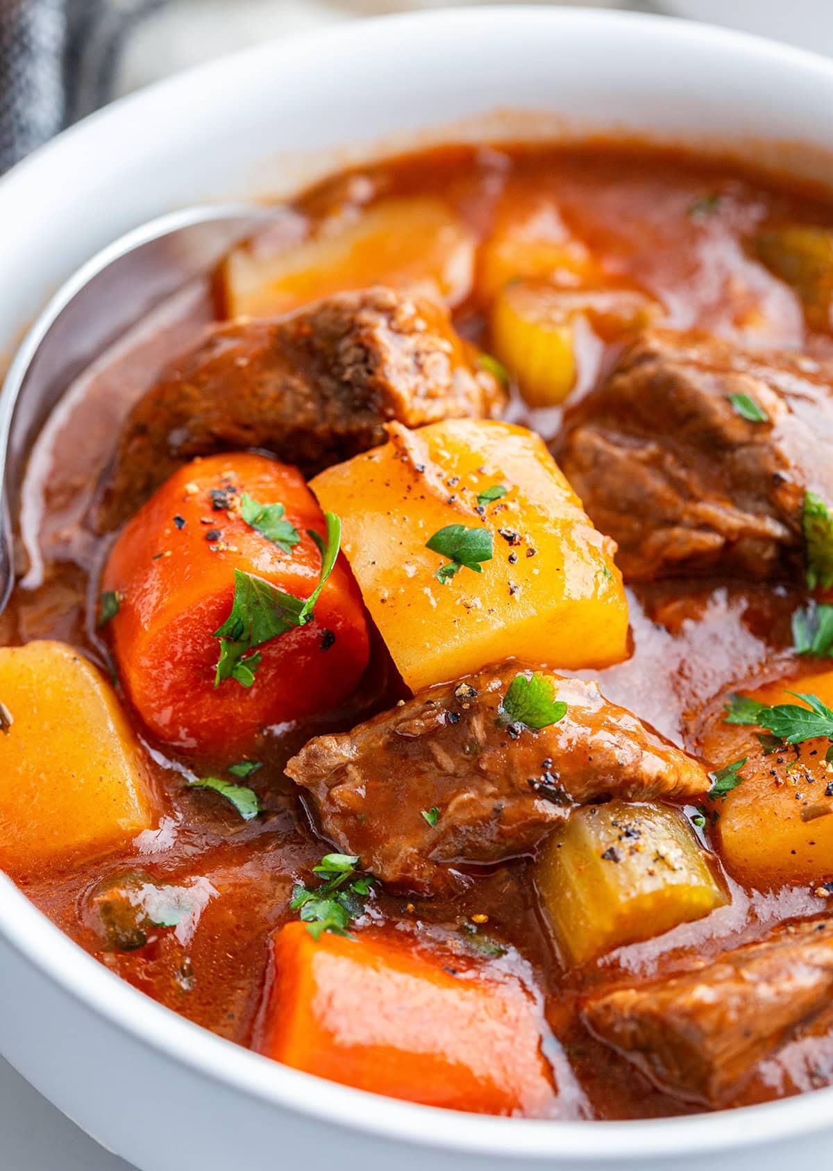 beef stew in a crockpot