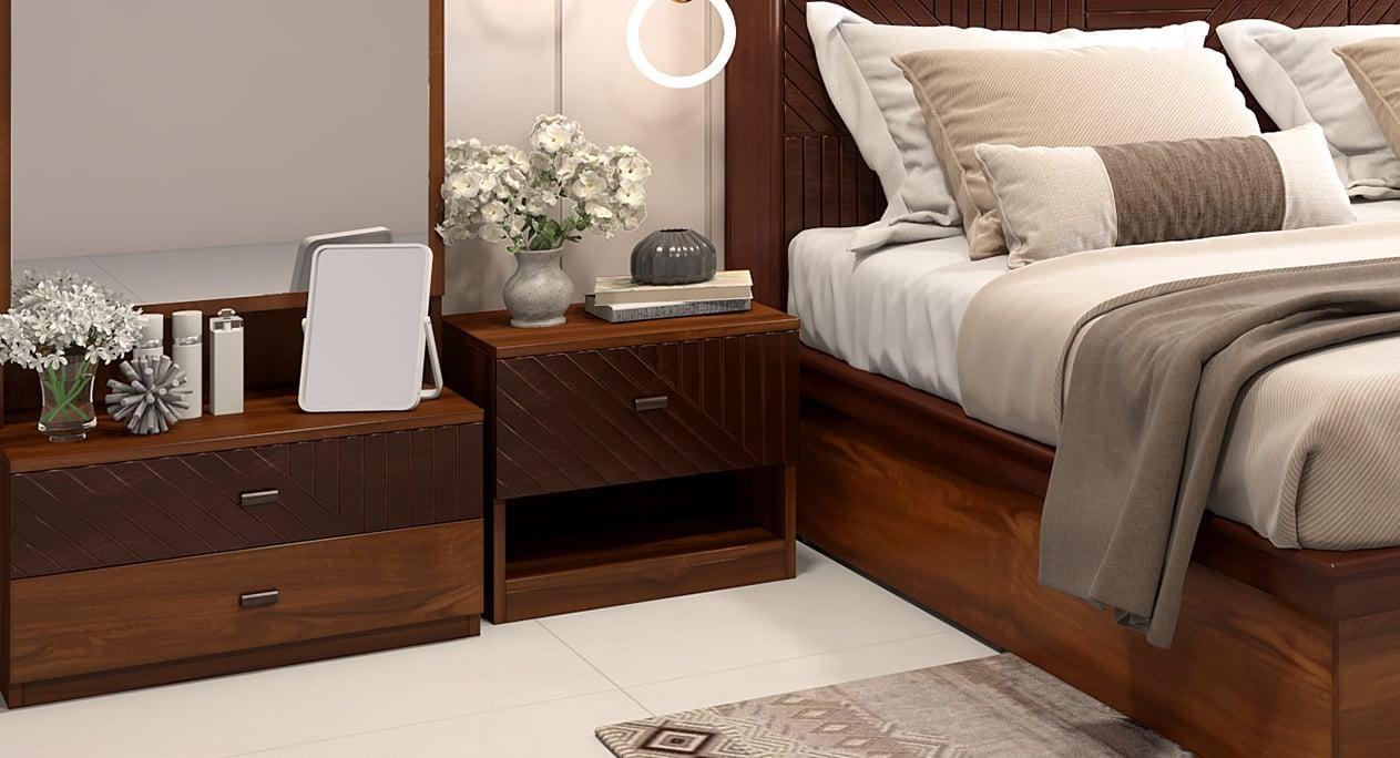Stylish and organized nightstand with personal touches