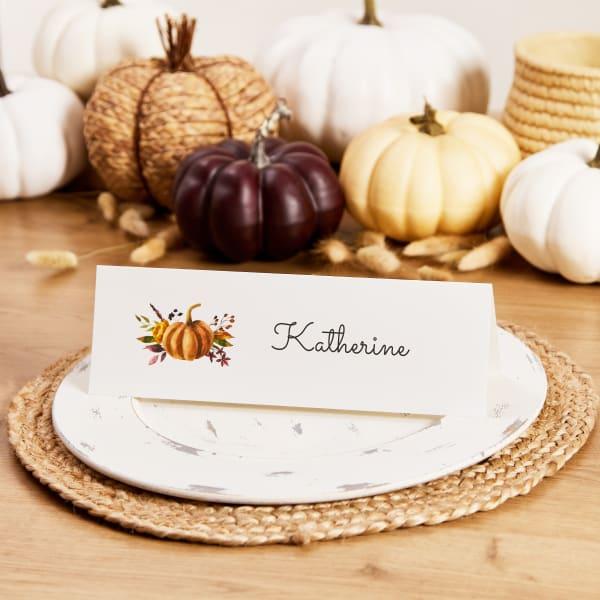 personalized thanksgiving table place cards