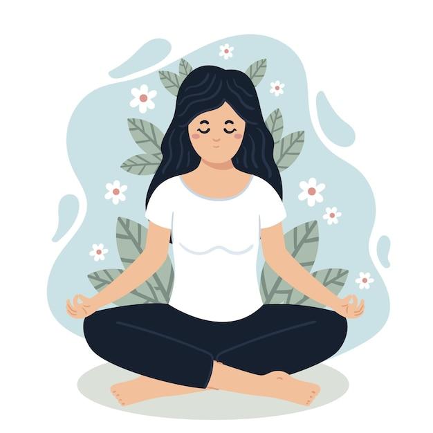 person meditating peacefully