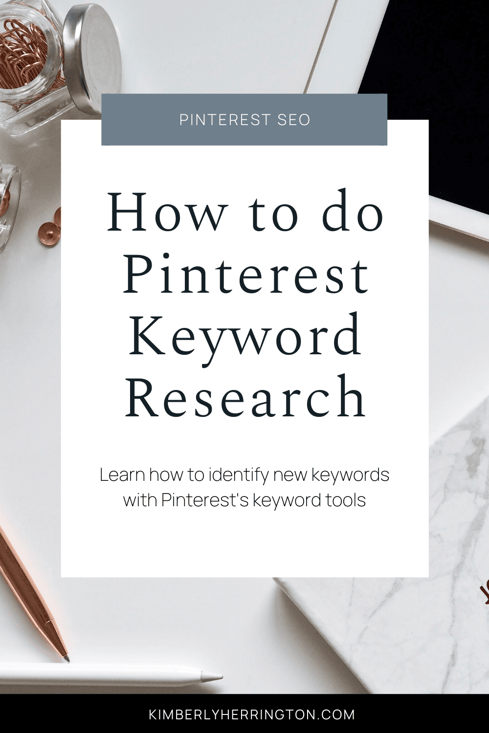 Keywords research on Pinterest