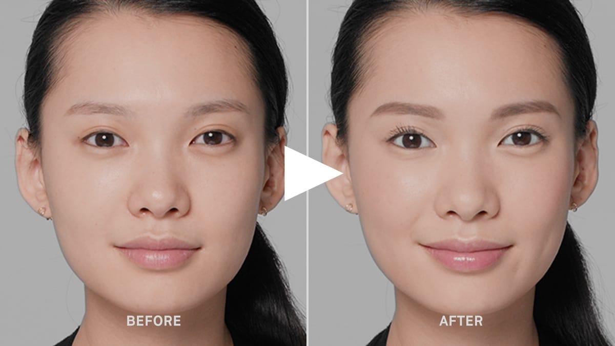 woman with no makeup makeup look